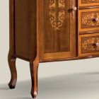 Aparador clásico de lujo para sala de estar en madera Made in Italy - Katerine viadurini
