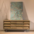 Aparador de Salón con 2 Puertas Centrales y 6 Cajones Laterales - Slide viadurini