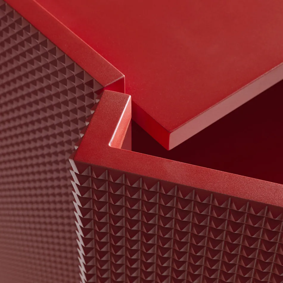 Aparador de salón con 2 puertas en acabado diamante, fabricado en Italia - Sagittario viadurini