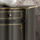 Aparador de lujo con 3 puertas y 3 cajones de madera Made in Italy - Leonor viadurini