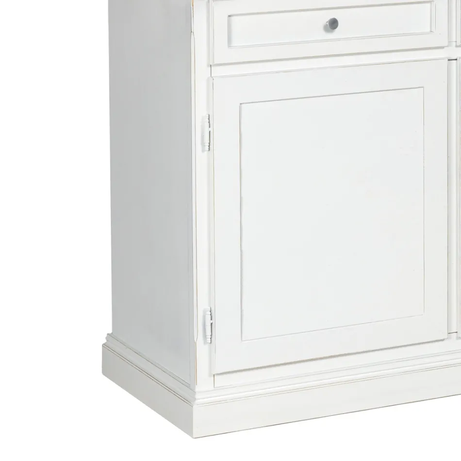 Aparador de madera con 3 cajones y 3 puertas Made in Italy - Uller viadurini