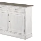 Aparador de madera con 3 cajones y 3 puertas Made in Italy - Uller viadurini