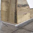 Aparador de madera con puertas batientes y cajones Made in Italy - Bernice viadurini