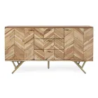 Aparador en Madera de Acacia con 2 Puertas y 3 Cajones Design Homemotion - Carla viadurini