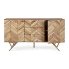 Aparador en Madera de Acacia con 2 Puertas y 3 Cajones Design Homemotion - Carla viadurini