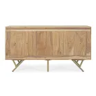 Aparador en Madera de Acacia con 2 Puertas y 3 Cajones Design Homemotion - Carla viadurini