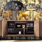 Aparador de chapa de madera Grilli York 4 hecho en Italia viadurini