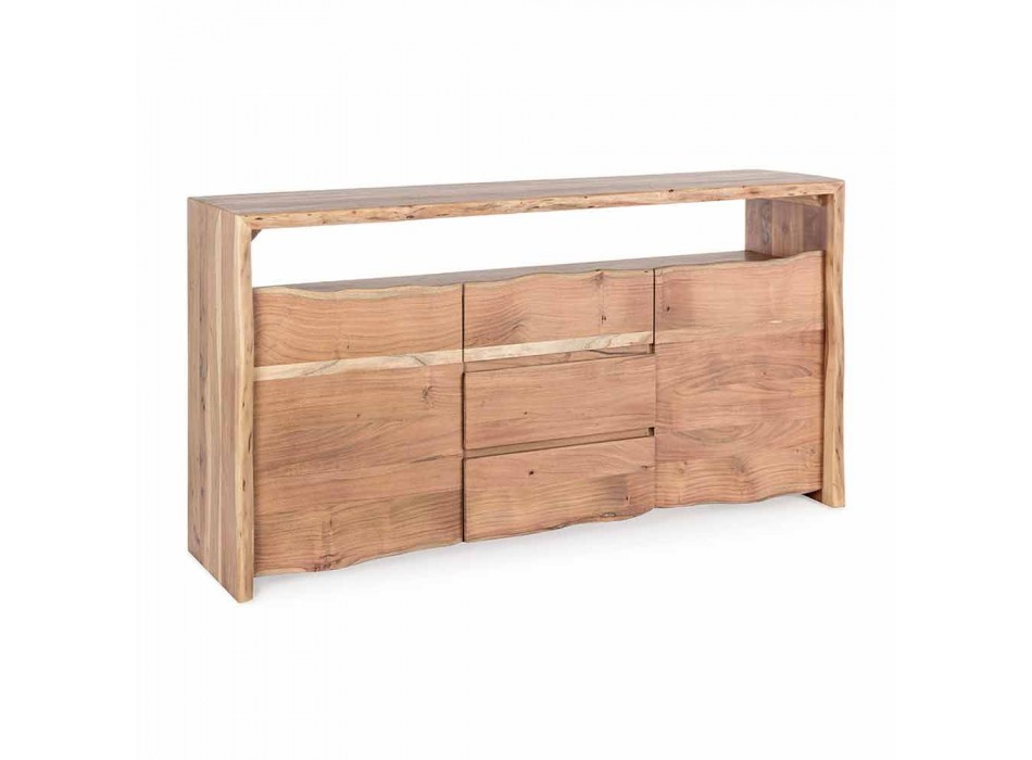Aparador moderno en madera de acacia con 2 puertas y 3 cajones Homemotion - Lauro viadurini