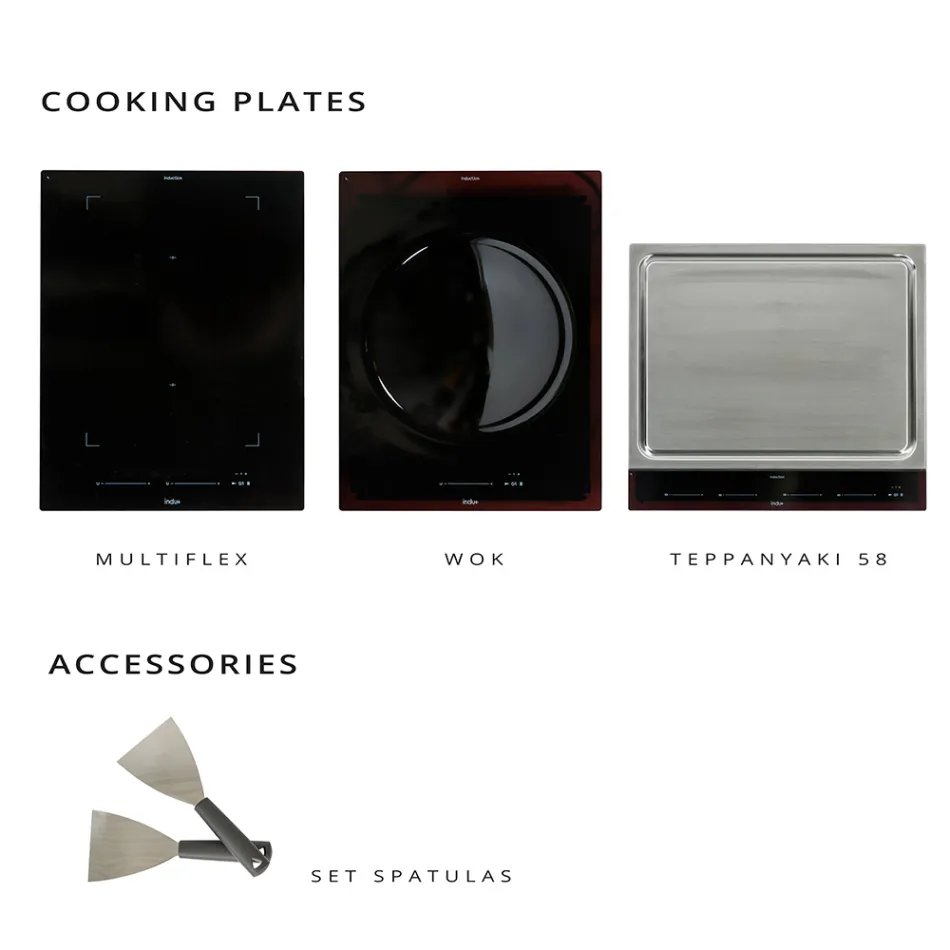 Cocina de exterior 140x65x93 cm de teca maciza y aluminio - Convivial viadurini