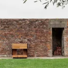 Cocina de exterior 96x70x93 cm de teca maciza y aluminio - Refinada viadurini