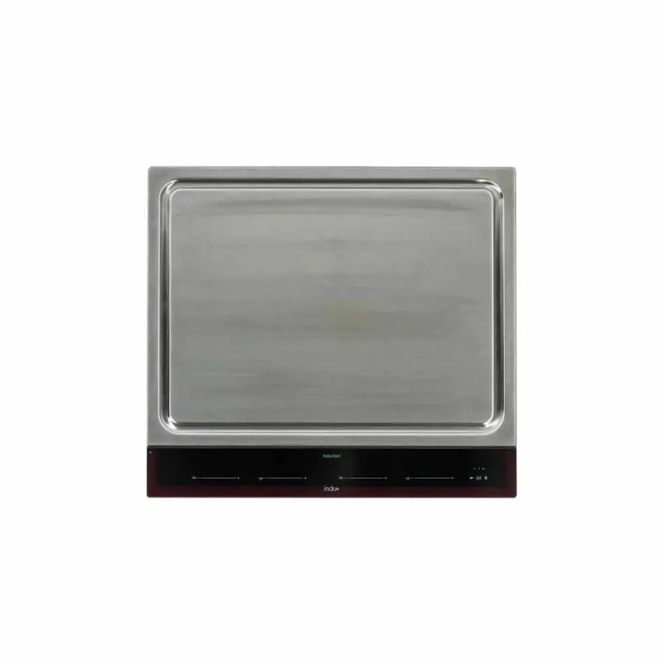 Cocina moderna sobre ruedas para jardín exterior en madera y acero - Calliope viadurini