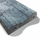 Cojín Double Wave en Memory Xform de 11 cm de altura Hecho en Italia - Rizado viadurini