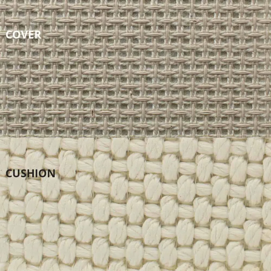 Tumbona de jardín de diseño redondo de lujo con sombrilla - Ulm Moon by Vondom viadurini