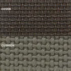 Tumbona de jardín de diseño redondo de lujo con sombrilla - Ulm Moon by Vondom viadurini