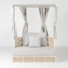 Tumbona de jardín de teca, aluminio y cuerda ROPE+ con cojines - Arcangelo viadurini