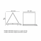 Sofá cama para exterior en aluminio y tela de diseño de lujo - Frame Vineyard by Vondom viadurini