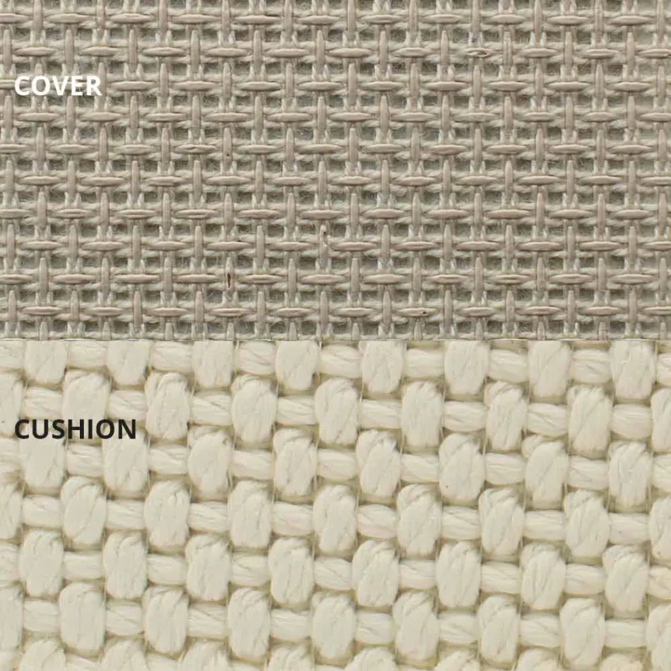 Sofá cama para exterior en aluminio y tela de diseño de lujo - Frame Vineyard by Vondom viadurini