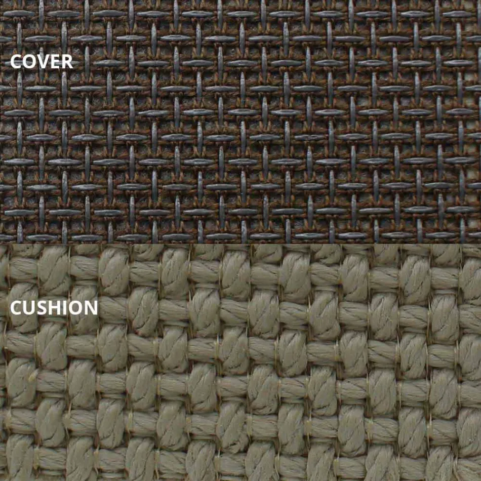 Sofá cama para exterior en aluminio y tela de diseño de lujo - Frame Vineyard by Vondom viadurini