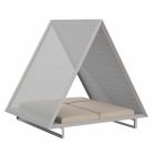 Sofá cama para exterior en aluminio y tela de diseño de lujo - Frame Vineyard by Vondom viadurini