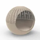 Tumbona de jardín de lujo con diseño redondo con cuerda trenzada - Ulm Moon by Vondom viadurini