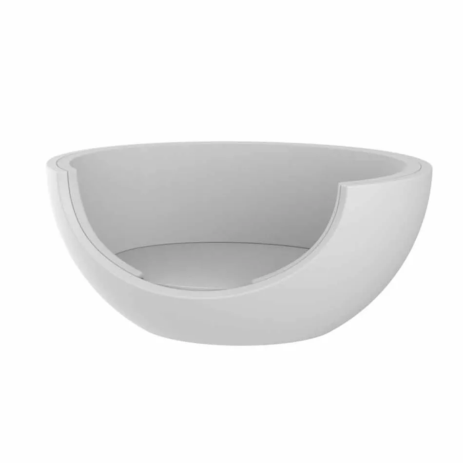 Sofá cama para exterior de diseño circular de lujo en polietileno - Ulm Moon by Vondom viadurini
