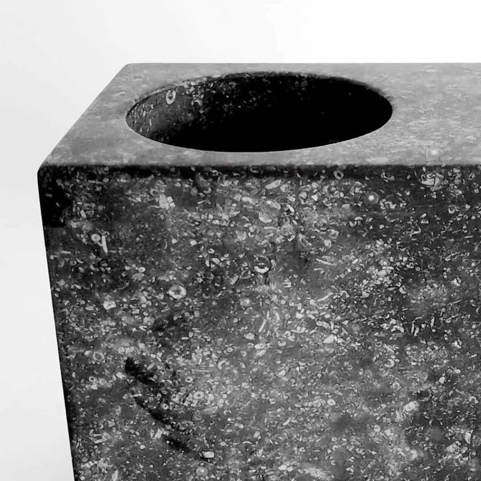 Dispensador de jabón líquido con cristal de mármol Made in Italy - Clik viadurini