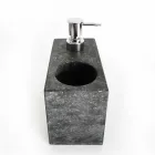 Dispensador de jabón líquido con cristal de mármol Made in Italy - Clik viadurini