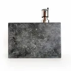 Dispensador de jabón líquido con cristal de mármol Made in Italy - Clik viadurini