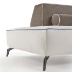 Sofá de salón de 3 plazas en tela blanca extraíble Made in Italy - Mykonos viadurini