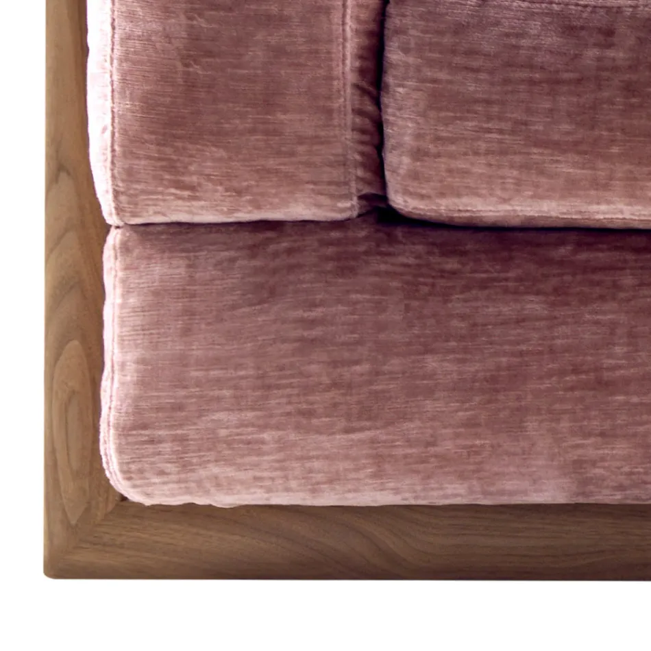 Sofá 3 plazas tapizado de diseño Grilli York hecho en Italia viadurini