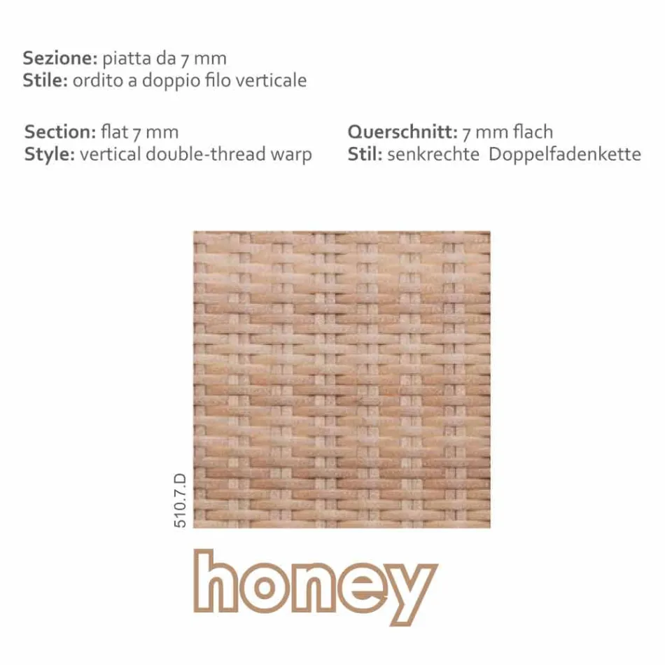 sofá de 3 plazas de polietileno al aire libre y Joe Tempotest viadurini