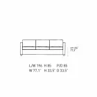 Sofá de 3 plazas tapizado en piel Made in Italy de alta calidad - Centauro viadurini