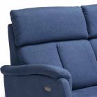 2 plazas sofá moderno diseño en cuero, imitación de cuero o tela Gelso viadurini