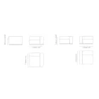 Sofá composable para exteriores en madera contrachapada marina Made in Italy - Bahias viadurini