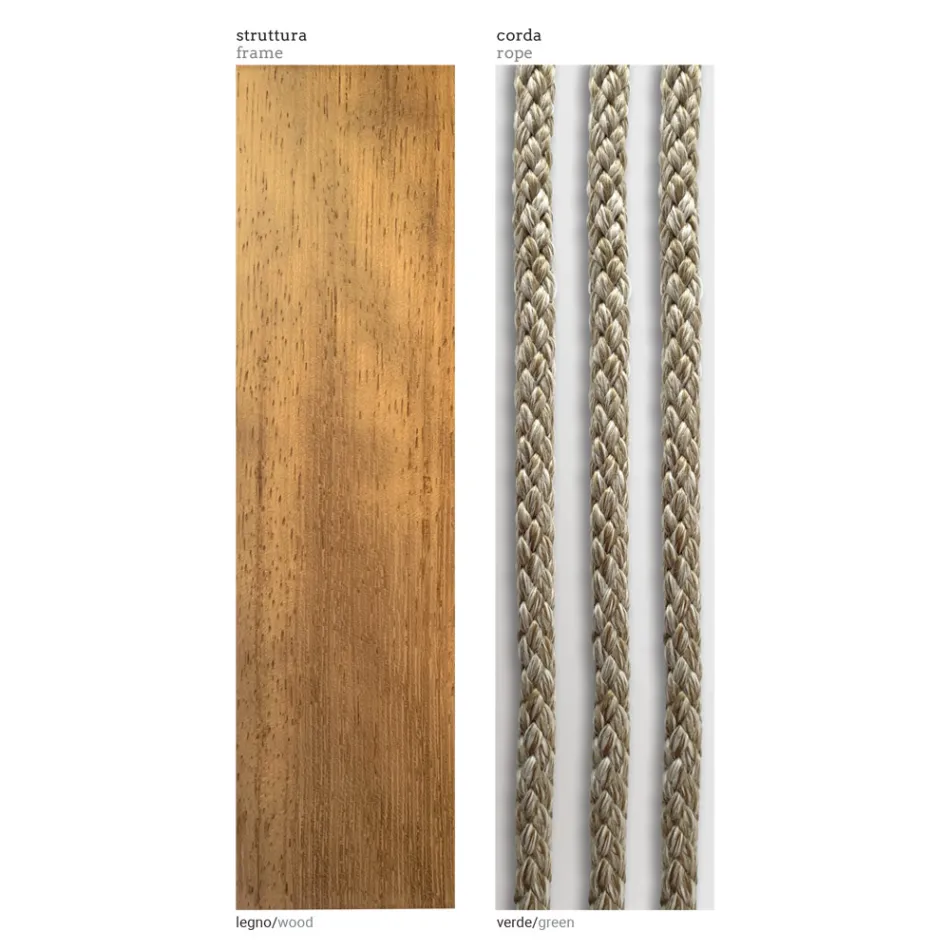 Sofá modular de exterior tapizado en tela Made in Italy - Rubik viadurini