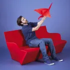 Deslice con apoyabrazos Deslice el diseño de color Kami Yon hecho en Italia viadurini