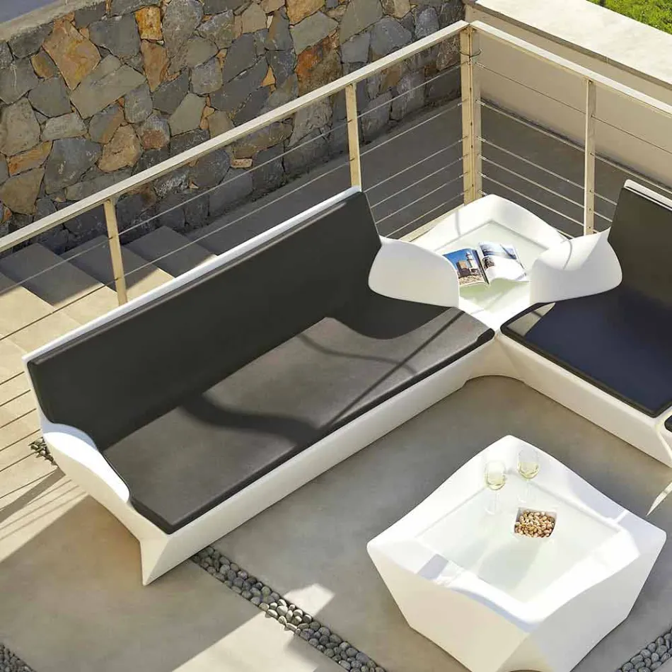 Deslice con apoyabrazos Deslice el diseño de color Kami Yon hecho en Italia viadurini