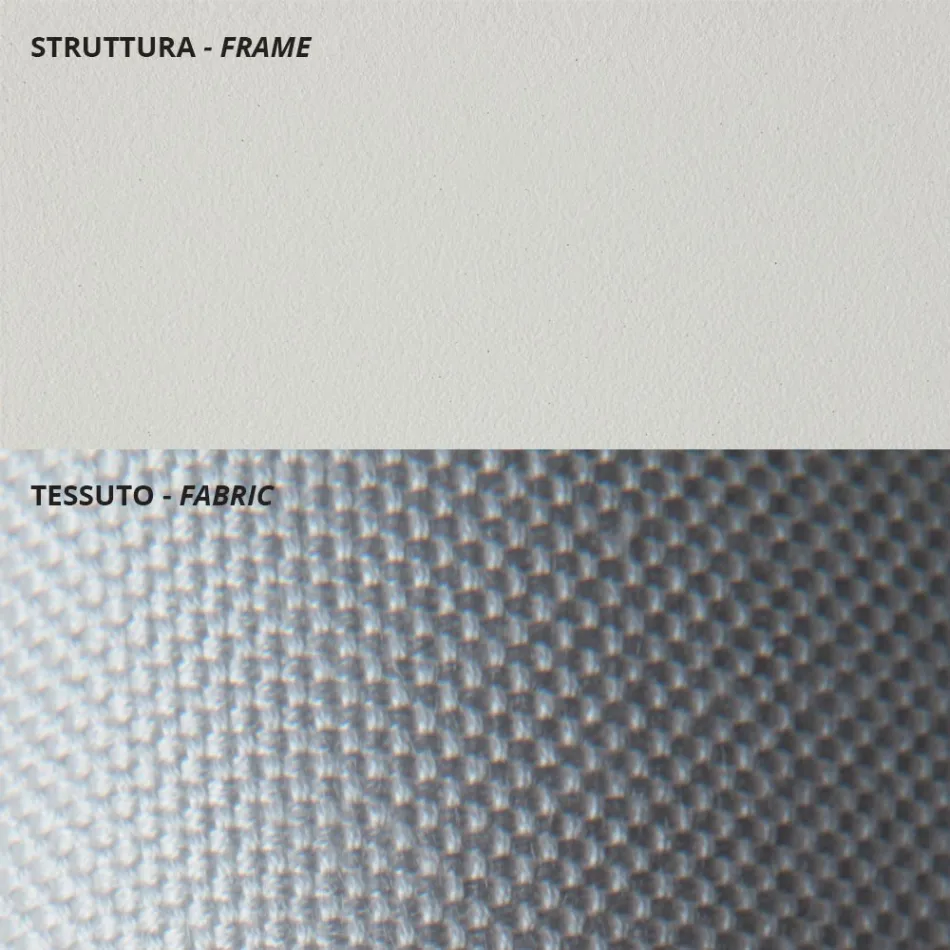 Sofá de exterior de 2 plazas en acero galvanizado Made in Italy - Selvaggia viadurini