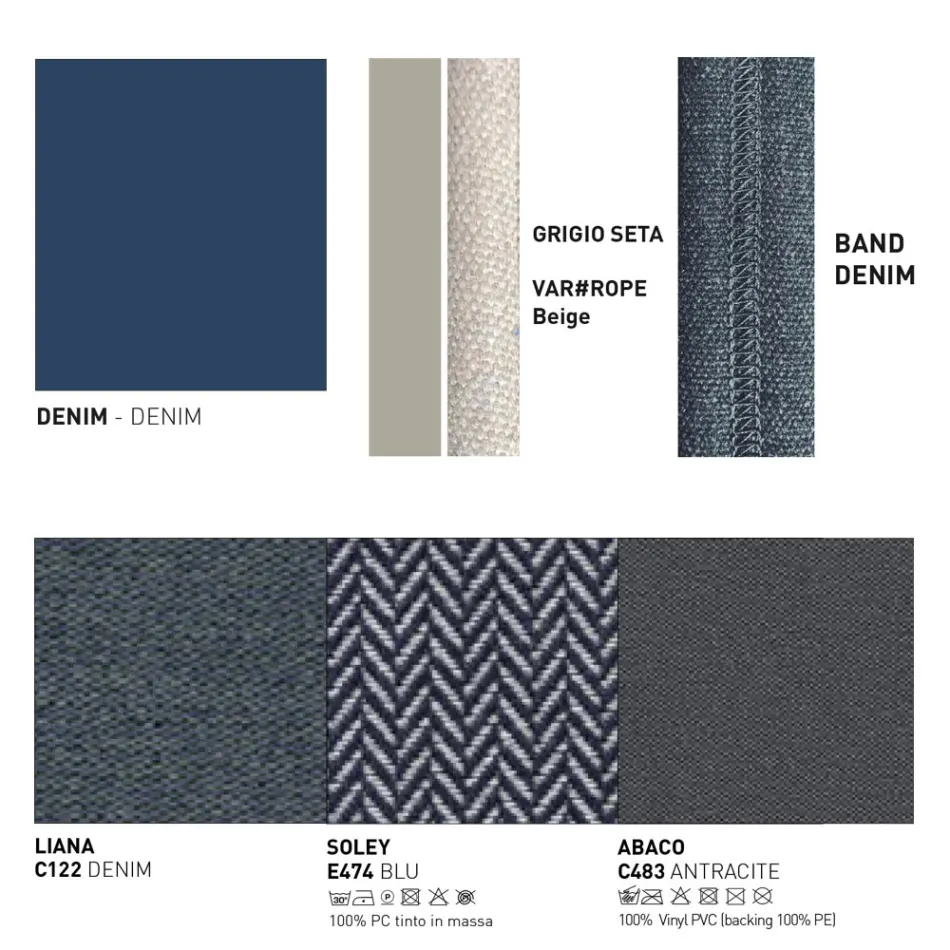 Sofá de exterior con cojines incluidos Made in Italy - Emmacross de Varaschin viadurini