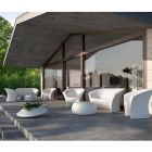 Sofá de exterior de diseño en polietileno de colores Made in Italy - Conda viadurini