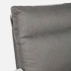 Sofá de exterior en tela y aluminio con respaldo reclinable - Nathy viadurini