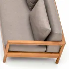 Sofá al aire libre Varaschin Bali moderno con cojines acolchados viadurini