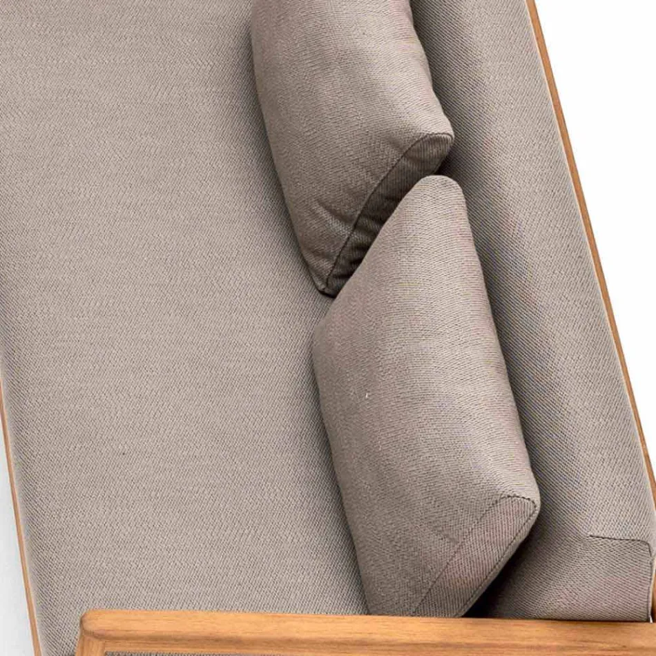 Sofá al aire libre Varaschin Bali moderno con cojines acolchados viadurini