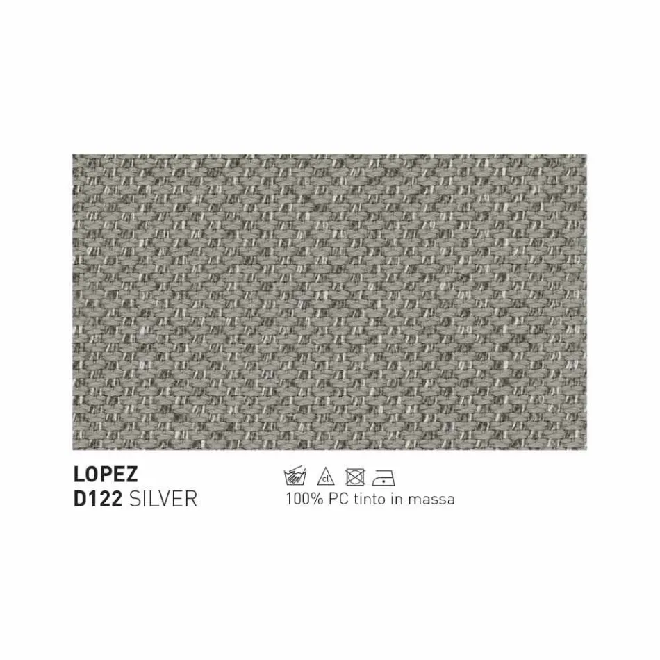 Sofá al aire libre Varaschin Emma moderno en tela y metal viadurini