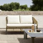Sofá de jardín de 2 plazas en aluminio con tejido - Cricket by Varaschin viadurini