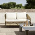 Sofá de jardín de 2 plazas en aluminio con tejido - Cricket by Varaschin