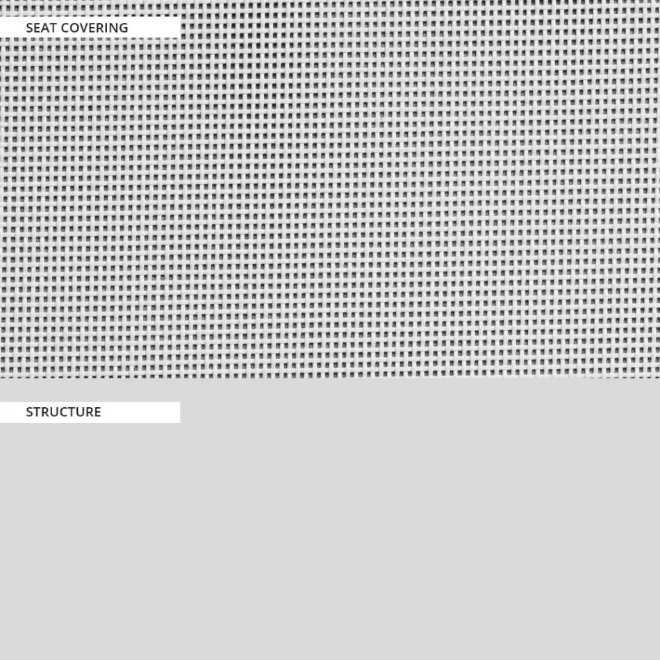 Sofá de jardín con base de aluminio y asiento de textileno Made in Italy - Maureen viadurini