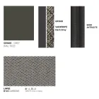 Sofá de jardín de aluminio Made in Italy - Emmacross de Varaschin viadurini