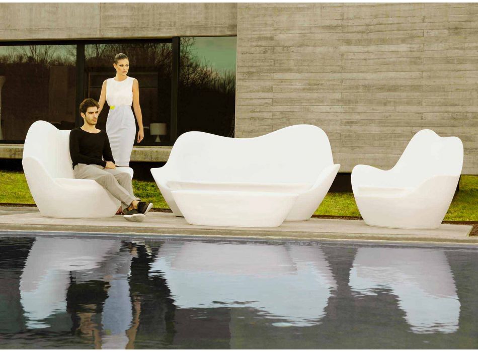 Sofá de jardín de polietileno de diseño moderno Sabinas by Vondom viadurini