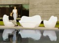 Sofá de exterior moderno Sabinas de Vondom, hecho con polietileno